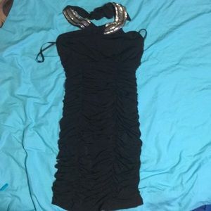 NWT rouched little black dress